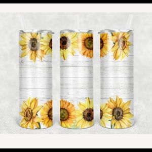 Made2order personalized Sunflower 20oz tumbler
